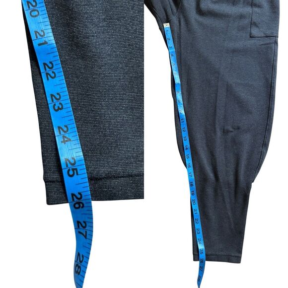 Sou Sou Pants Size L Japan Black Gray Stripe Tapered Pull On Enyu Sanyutei - Picture 6 of 13